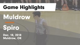 Muldrow  vs Spiro  Game Highlights - Dec. 18, 2018