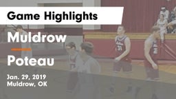 Muldrow  vs Poteau Game Highlights - Jan. 29, 2019