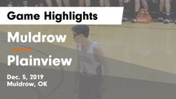 Muldrow  vs Plainview  Game Highlights - Dec. 5, 2019