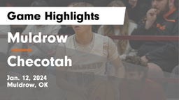 Muldrow  vs Checotah  Game Highlights - Jan. 12, 2024