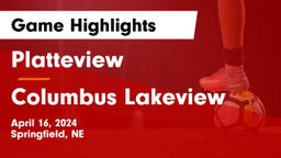 Platteview  vs Columbus Lakeview  Game Highlights - April 16, 2024