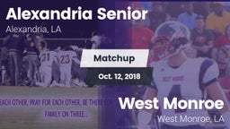 Matchup: Alexandria High vs. West Monroe  2018