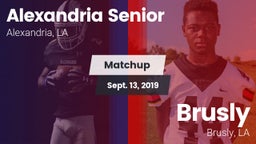 Matchup: Alexandria High vs. Brusly  2019