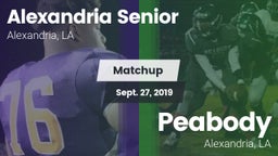 Matchup: Alexandria High vs. Peabody  2019