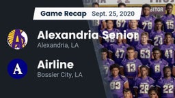 Recap: Alexandria Senior  vs. Airline  2020