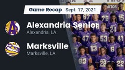 Recap: Alexandria Senior  vs. Marksville  2021