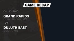 Recap: Grand Rapids  vs. Duluth East  2015