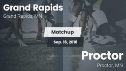 Matchup: Grand Rapids High vs. Proctor  2016