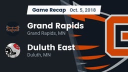 Recap: Grand Rapids  vs. Duluth East  2018