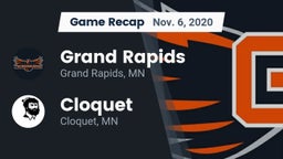 Recap: Grand Rapids  vs. Cloquet  2020