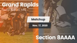 Matchup: Grand Rapids High vs. Section 8AAAA 2020