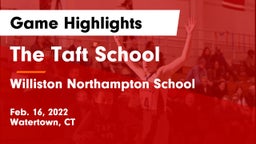 The Taft School vs Williston Northampton School Game Highlights - Feb. 16, 2022