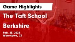 The Taft School vs Berkshire  Game Highlights - Feb. 23, 2022