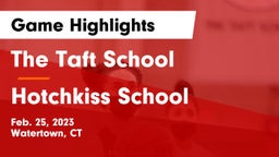 The Taft School vs Hotchkiss School Game Highlights - Feb. 25, 2023