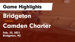 Bridgeton  vs Camden Charter Game Highlights - Feb. 23, 2021