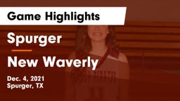 Spurger  vs New Waverly  Game Highlights - Dec. 4, 2021