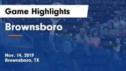 Brownsboro  Game Highlights - Nov. 14, 2019