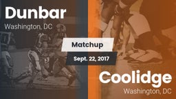 Matchup: Dunbar  vs. Coolidge  2017