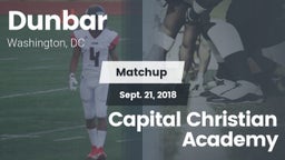 Matchup: Dunbar  vs. Capital Christian Academy 2018