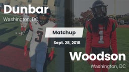 Matchup: Dunbar  vs. Woodson  2018