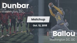 Matchup: Dunbar  vs. Ballou  2018