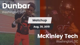 Matchup: Dunbar  vs. McKinley Tech  2019