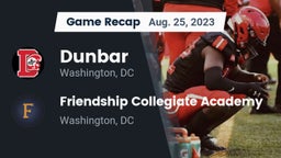 Recap: Dunbar  vs. Friendship Collegiate Academy  2023