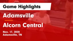 Adamsville  vs Alcorn Central  Game Highlights - Nov. 17, 2020