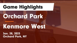 Orchard Park  vs Kenmore West Game Highlights - Jan. 28, 2023