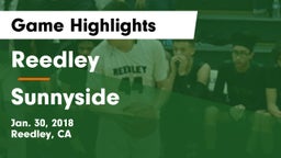 Reedley  vs Sunnyside  Game Highlights - Jan. 30, 2018