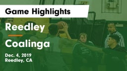 Reedley  vs Coalinga Game Highlights - Dec. 4, 2019