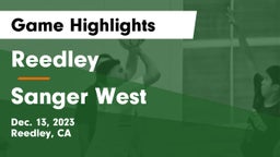 Reedley  vs Sanger West Game Highlights - Dec. 13, 2023