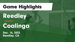 Reedley  vs Coalinga  Game Highlights - Dec. 16, 2023