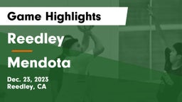 Reedley  vs Mendota  Game Highlights - Dec. 23, 2023