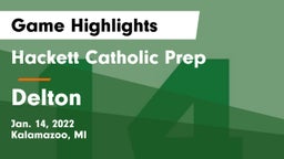 Hackett Catholic Prep vs Delton Game Highlights - Jan. 14, 2022