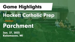Hackett Catholic Prep vs Parchment  Game Highlights - Jan. 27, 2023
