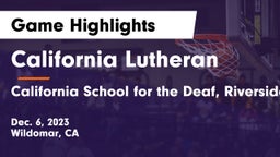 California Lutheran  vs California School for the Deaf, Riverside Game Highlights - Dec. 6, 2023
