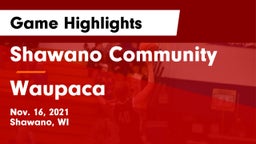 Shawano Community  vs Waupaca  Game Highlights - Nov. 16, 2021