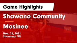 Shawano Community  vs Mosinee  Game Highlights - Nov. 22, 2021