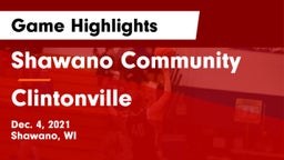 Shawano Community  vs Clintonville  Game Highlights - Dec. 4, 2021