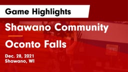 Shawano Community  vs Oconto Falls  Game Highlights - Dec. 28, 2021