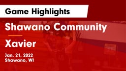 Shawano Community  vs Xavier  Game Highlights - Jan. 21, 2022