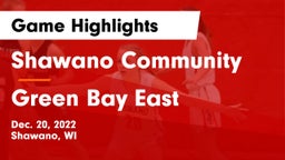 Shawano Community  vs Green Bay East  Game Highlights - Dec. 20, 2022