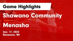 Shawano Community  vs Menasha  Game Highlights - Jan. 17, 2023