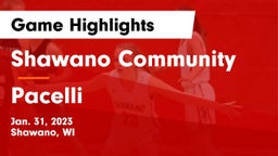 Shawano Community  vs Pacelli  Game Highlights - Jan. 31, 2023