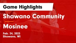 Shawano Community  vs Mosinee  Game Highlights - Feb. 24, 2023