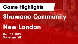 Shawano Community  vs New London  Game Highlights - Dec. 19, 2023
