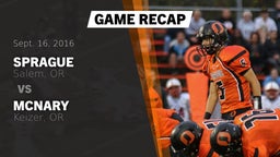 Recap: Sprague  vs. McNary  2016