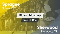 Matchup: Sprague  vs. Sherwood 2016