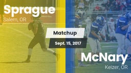 Matchup: Sprague  vs. McNary  2017